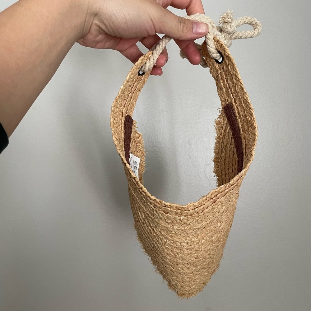 Straw Visor With Adjustable String - image 5